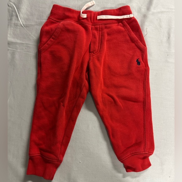 Polo by Ralph Lauren - Kids Red Sweatpants - Picture 1 of 5